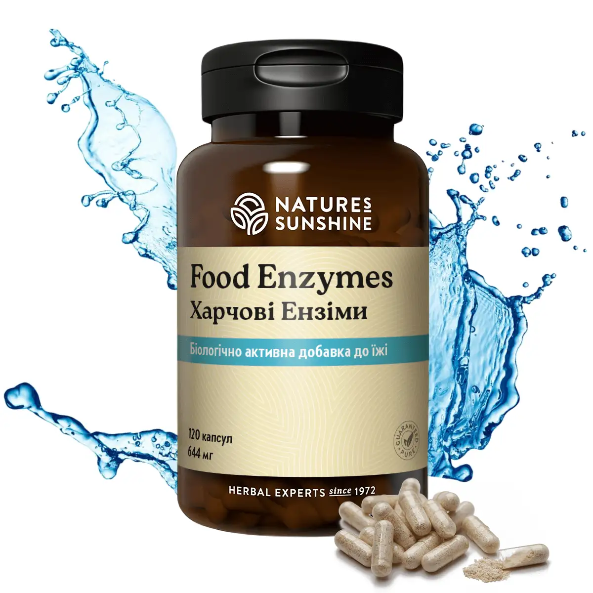 Харчові ензіми (Food Enzymes) 120 капс. Nature's Sunshine
